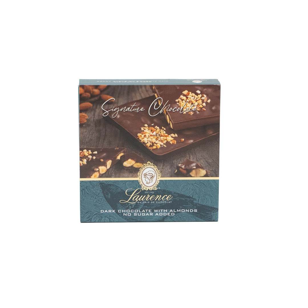 ΜΑΥΡΗ ΣΟΚΟΛΑΤΑ ΜΕ ΑΜΥΓΔΑΛΑ SIGNATURE LAURENCE ΜΑΥΡΗ ΣΟΚΟΛΑΤΑ ΜΕ ΑΜΥΓΔΑΛΑ SIGNATURE LAURENCE